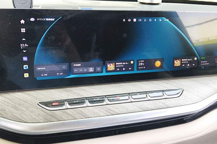 Used Wey Lanshan 2023 Four-Wheel Drive Ultra-Long Range Version Audio And AC Panel