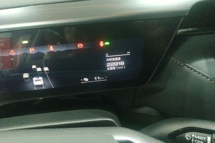 Used Wey Latte DHT-PHEV 2022 1.5T Two-Wheel-Drive Extra-Large Version Odometer Close Up