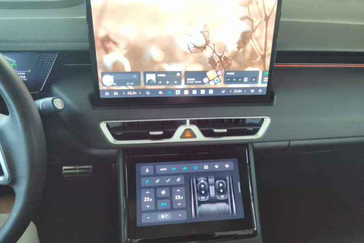 Used Wey Mocha New Energy 2023 Two-Wheel Drive Long-Range Version Audio And AC Panel