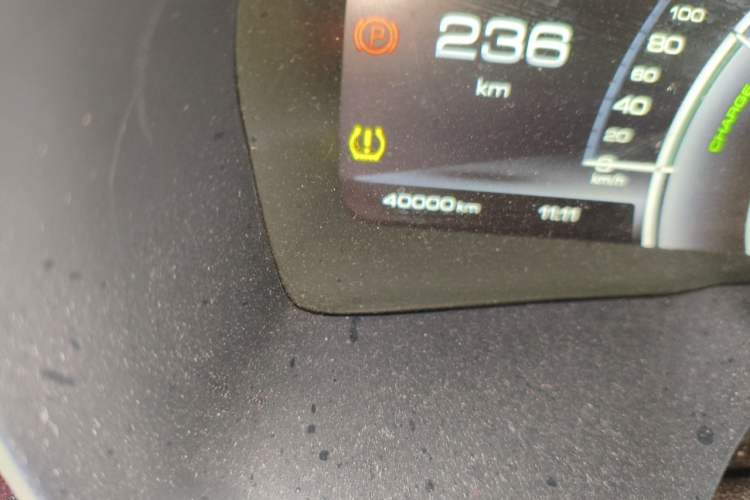 Used Wey P8 2018 2.0T Flagship Model Odometer Close Up