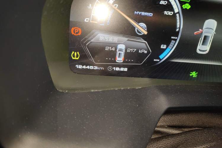 Used Wey P8 2018 2.0T Flagship Model Odometer Close Up
