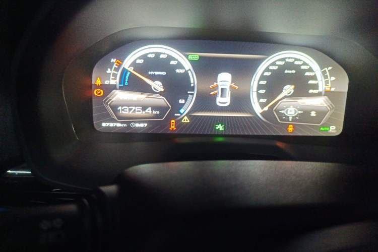 Used Wey P8 2018 2.0T Flagship Model Odometer Close Up
