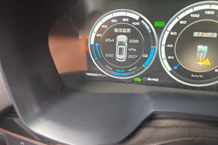 Used Wey P8 2018 2.0T Flagship Model Odometer Close Up