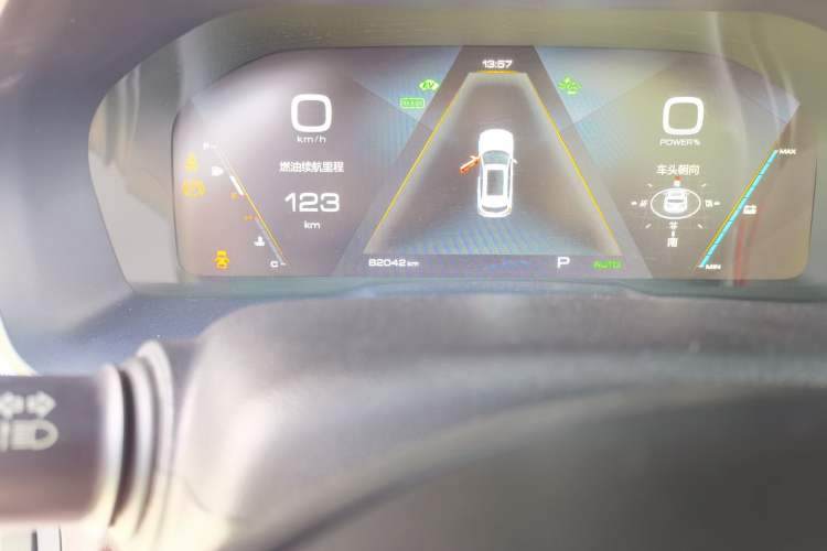 Used Wey P8 2018 2.0T Flagship Model Odometer Close Up