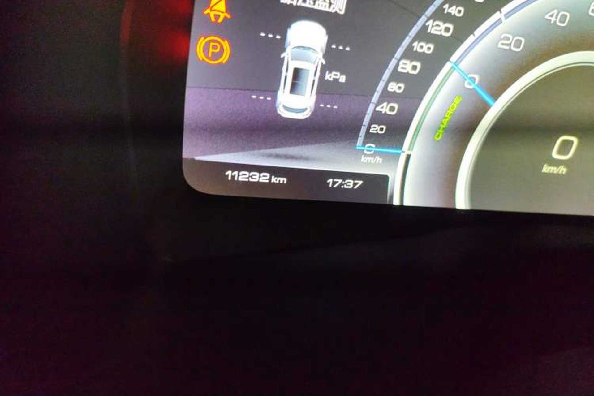 Used Wey P8 2018 2.0T Flagship Model Odometer Close Up