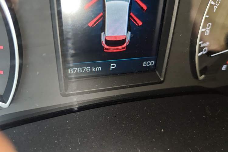 Used Wey VV5 2017 2.0T Ultra-Luxury Version Odometer Close Up