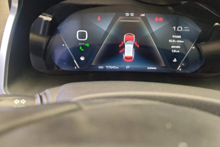 Used Wey VV5 2017 2.0T Flagship Edition Odometer Close Up