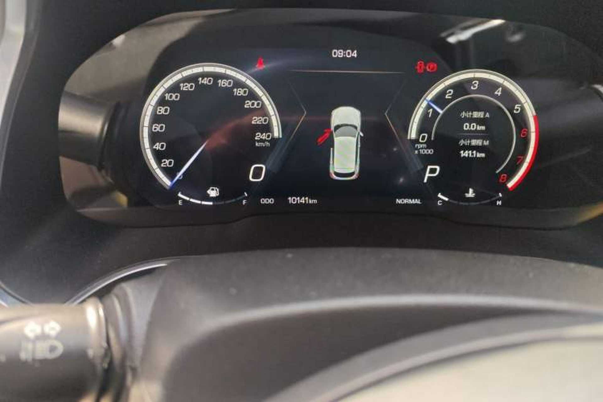 Used Wey VV5 2017 2.0T Flagship Edition Odometer Close Up