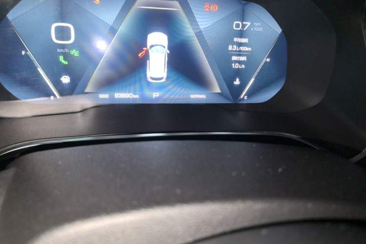 Used Wey VV5 2017 2.0T Flagship Edition Odometer Close Up