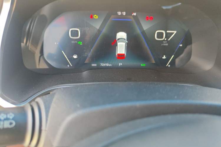Used Wey VV5 2017 2.0T Flagship Edition Odometer Close Up
