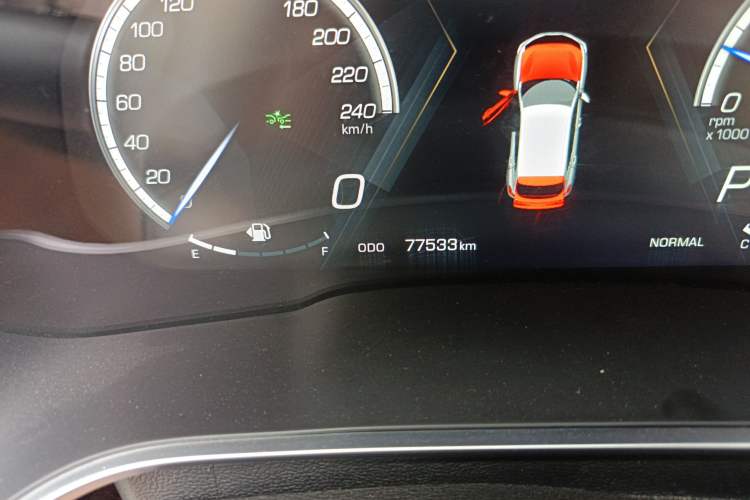 Used Wey VV5 2017 2.0T Flagship Edition Odometer Close Up