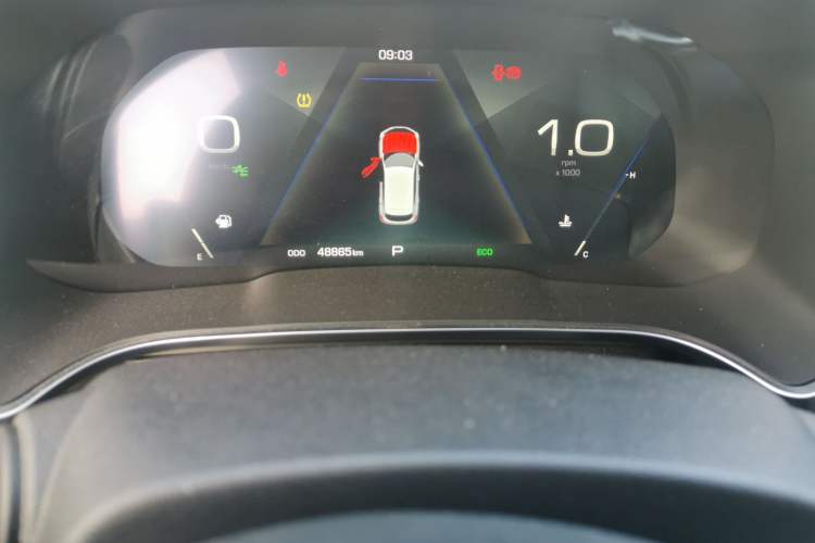 Used Wey VV5 2017 2.0T Flagship Edition Odometer Close Up