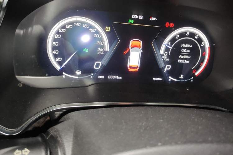 Used Wey VV5 2017 2.0T Flagship Edition Odometer Close Up