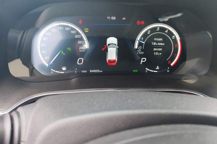 Used Wey VV5 2017 2.0T Flagship Edition Odometer Close Up