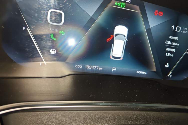 Used Wey VV5 2017 2.0T Flagship Edition Odometer Close Up