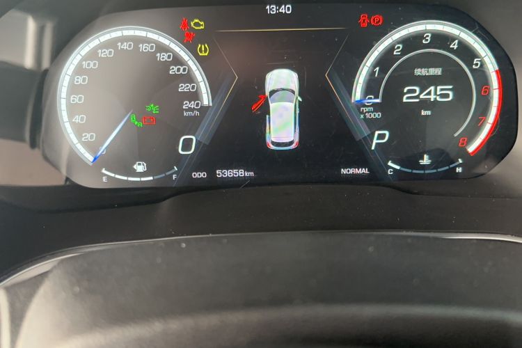 Used Wey VV5 2017 2.0T Flagship Edition Odometer Close Up