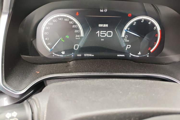 Used Wey VV5 2017 2.0T Flagship Edition Odometer Close Up