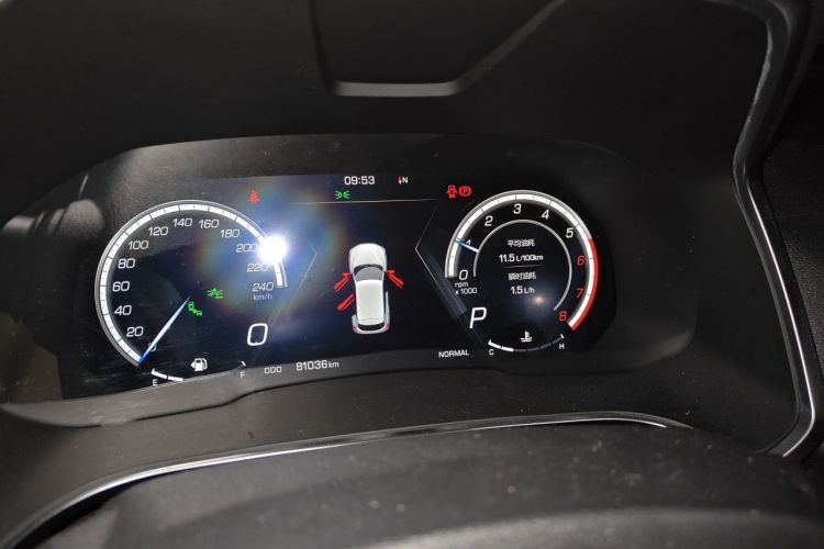 Used Wey VV5 2017 2.0T Flagship Edition Odometer Close Up