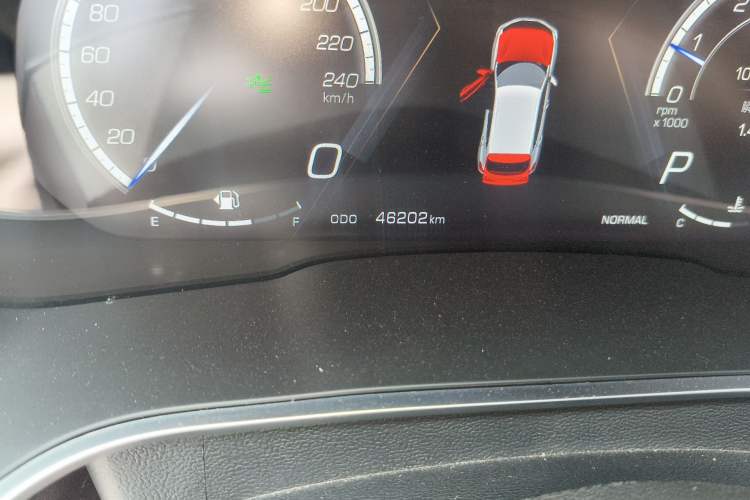 Used Wey VV5 2017 2.0T Flagship Edition Odometer Close Up