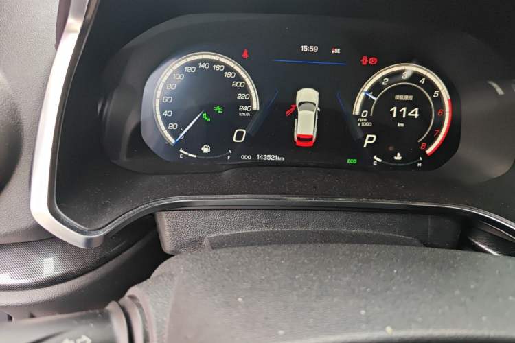 Used Wey VV5 2017 2.0T Flagship Edition Odometer Close Up