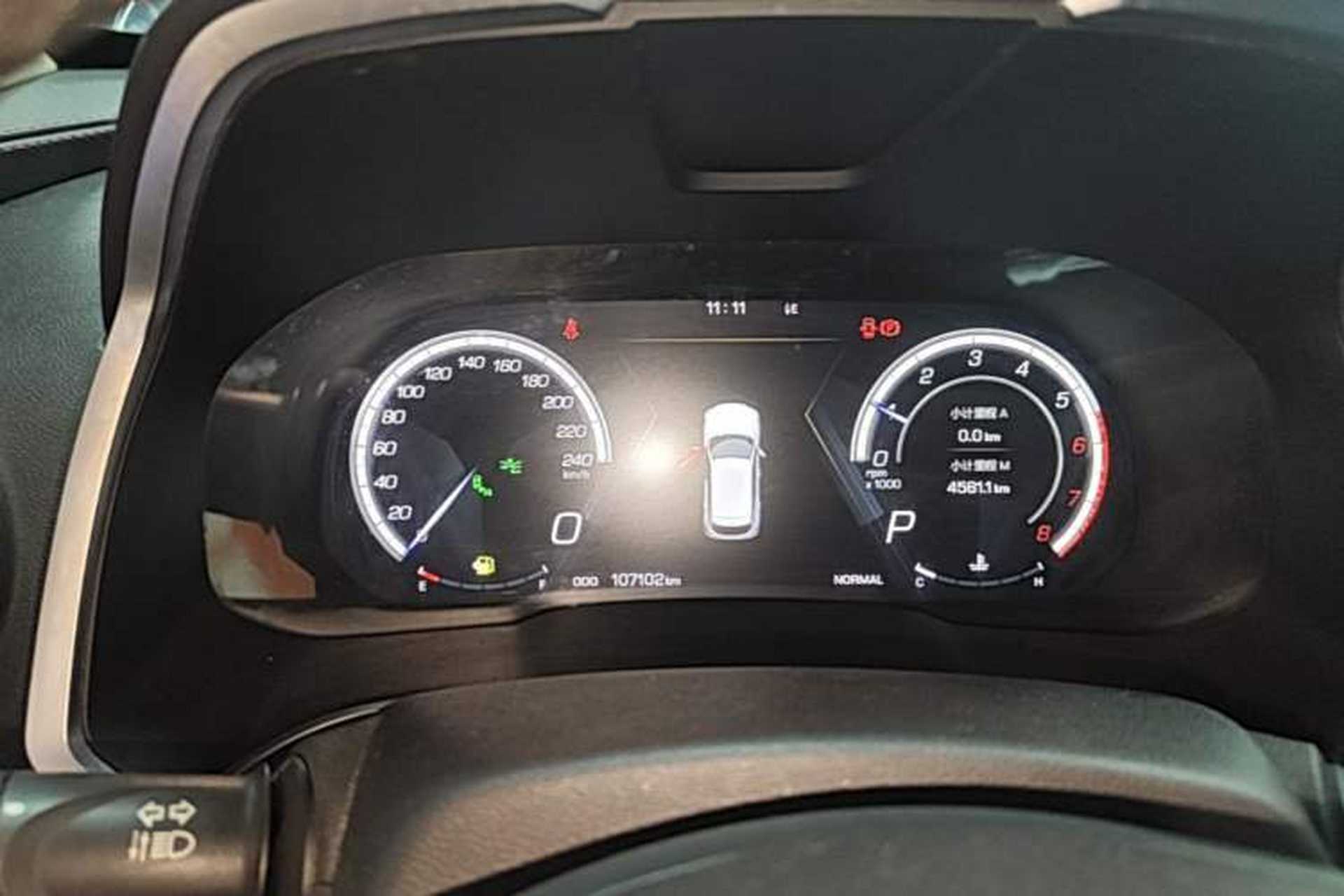 Used Wey VV5 2019 Upgraded Model 2.0T Two-Wheel Drive Flagship Version China V Standard Instrument Cluster