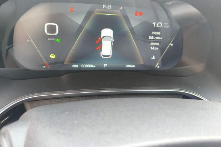 Used Wey VV5 2019 1.5T Two-Wheel Drive Smart Pioneer Odometer Close Up