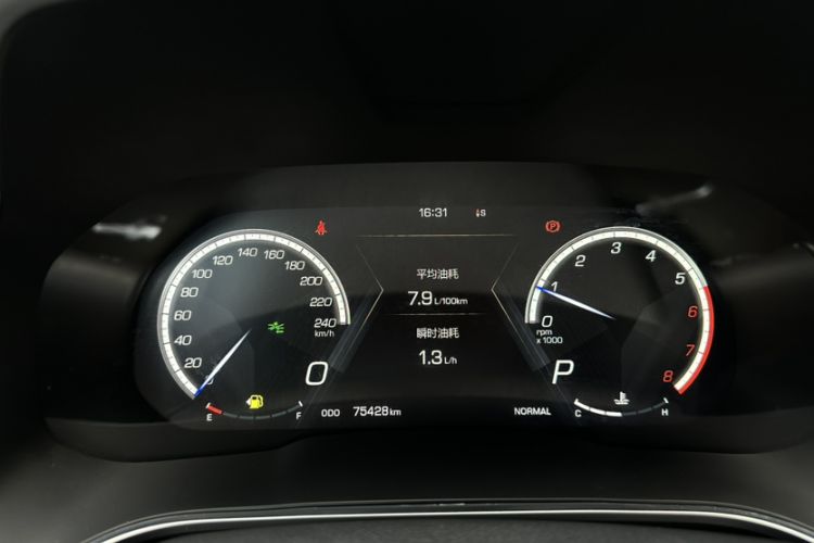 Used Wey VV5 2019 1.5T Two-Wheel Drive Smart Pioneer Odometer Close Up