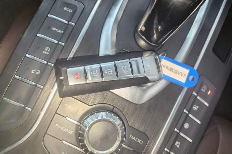 Used Wey VV5 2019 1.5T Two-Wheel Drive Color Pioneer Vehicle Key