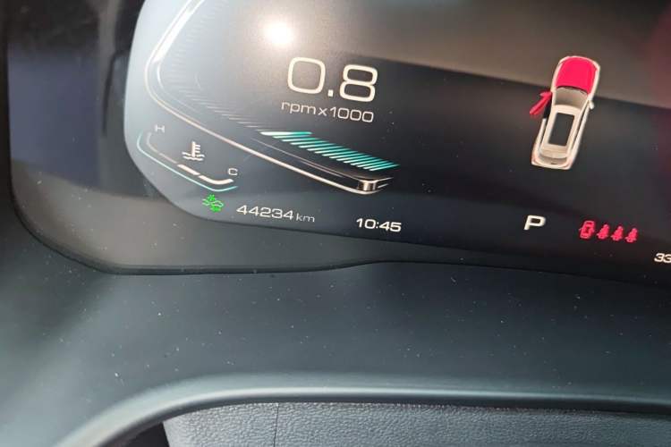 Used Wey VV5 2020 1.5T Two-Wheel Drive Smart Pioneer Odometer Close Up