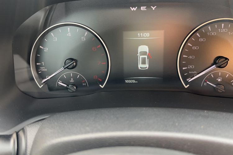 Used Wey VV5 2020 1.5T Two-Wheel Drive Color Pioneer Odometer Close Up