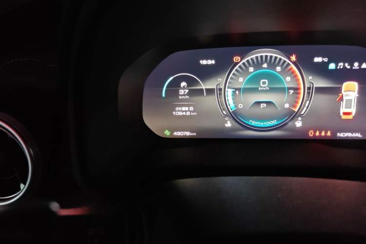Used Wey VV5 2020 1.5T Two-Wheel Drive Smart Pioneer Odometer Close Up