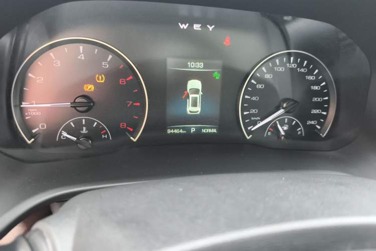 Used Wey VV5 2020 1.5T Two-Wheel Drive Color Pioneer Odometer Close Up