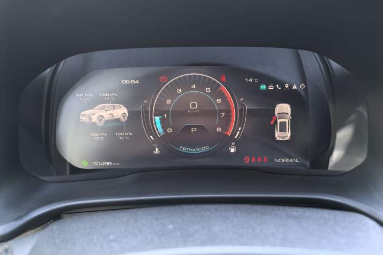 Used Wey VV5 2020 1.5T Two-Wheel Drive Smart Pioneer Odometer Close Up