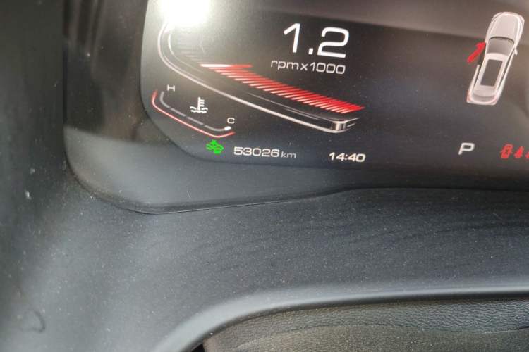 Used Wey VV5 2020 1.5T Two-Wheel Drive Smart Pioneer Odometer Close Up