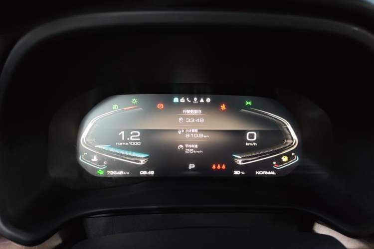 Used Wey VV5 2020 1.5T Two-Wheel Drive Smart Pioneer Instrument Cluster