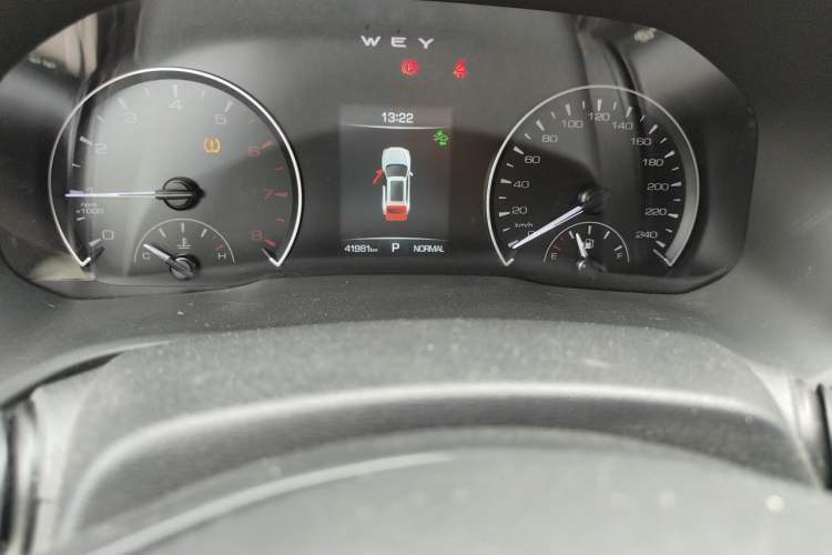 Used Wey VV5 2020 1.5T Two-Wheel Drive Color Pioneer Odometer Close Up