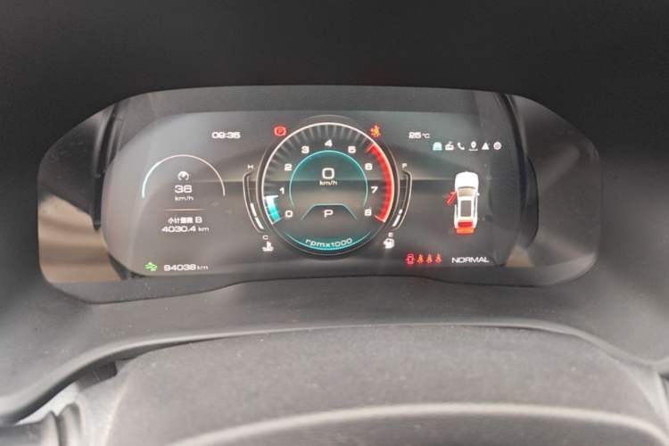 Used Wey VV5 2020 1.5T Two-Wheel Drive Smart Pioneer Odometer Close Up