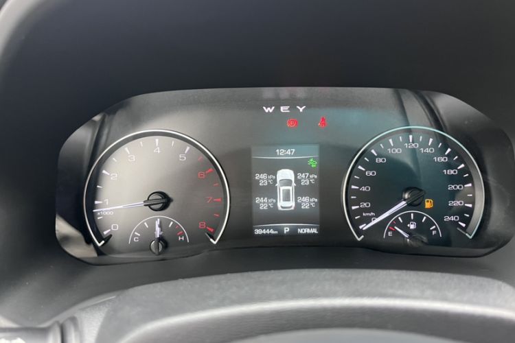 Used Wey VV5 2021 1.5T Two-Wheel Drive Color Pioneer Odometer Close Up