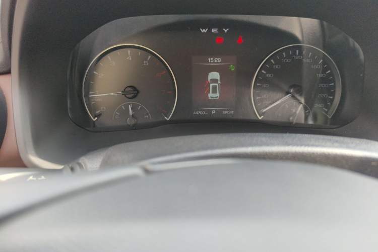 Used Wey VV5 2021 1.5T Two-Wheel Drive Color Pioneer Odometer Close Up