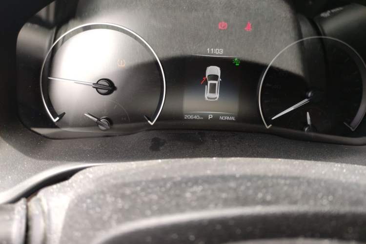 Used Wey VV5 2021 1.5T Two-Wheel Drive Color Pioneer Odometer Close Up