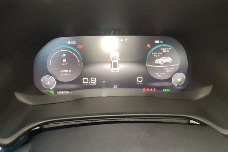Used Wey VV5 2021 1.5T Two-Wheel Drive Smart Pioneer Instrument Cluster