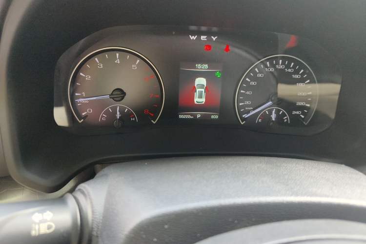 Used Wey VV5 2021 1.5T Two-Wheel Drive Color Pioneer Odometer Close Up