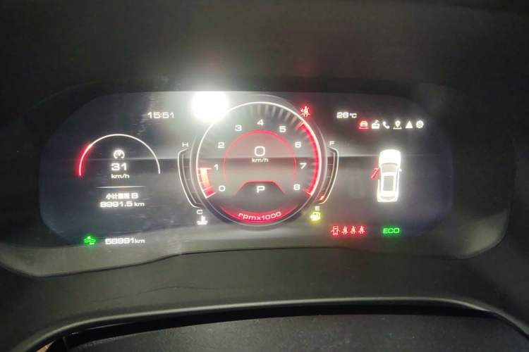 Used Wey VV5 2021 1.5T Two-Wheel Drive Smart Pioneer Instrument Cluster