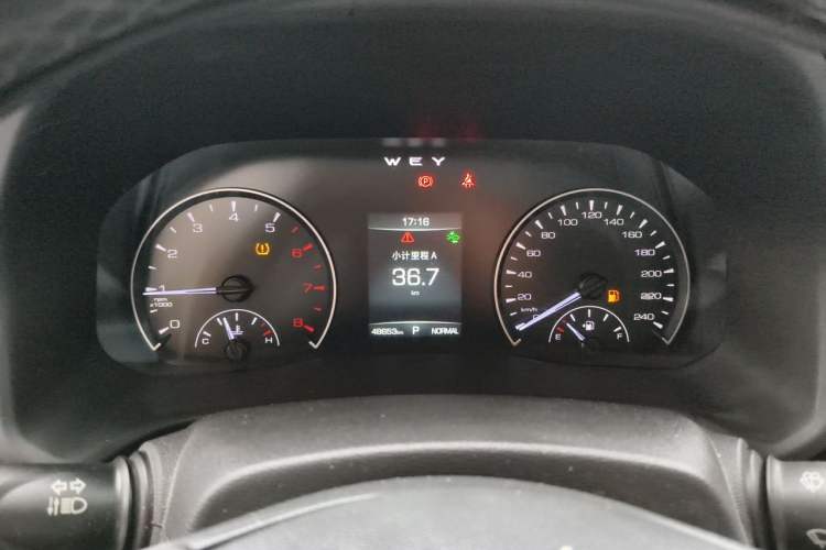 Used Wey VV5 2021 1.5T Two-Wheel Drive Color Pioneer Instrument Cluster