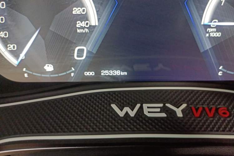 Used Wey VV6 2018 2.0T Two-Wheel Drive Flagship Version China V Standard Odometer Close Up