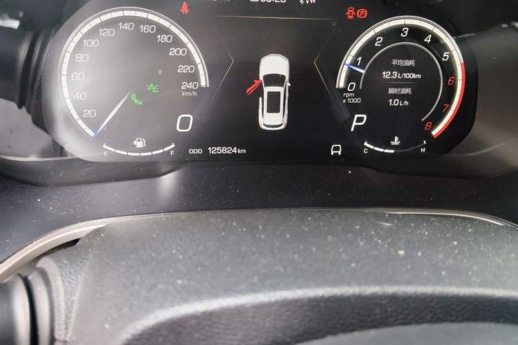 Used Wey VV6 2019 2.0T Four-Wheel Drive Flagship Version China VI Standard Odometer Close Up