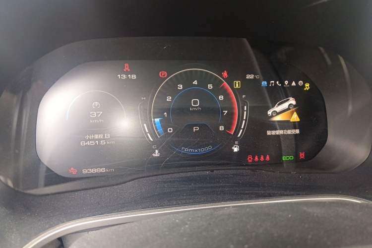 Used Wey VV6 2020 2.0T Two-Wheel Drive Smart Enjoyment+ Instrument Cluster