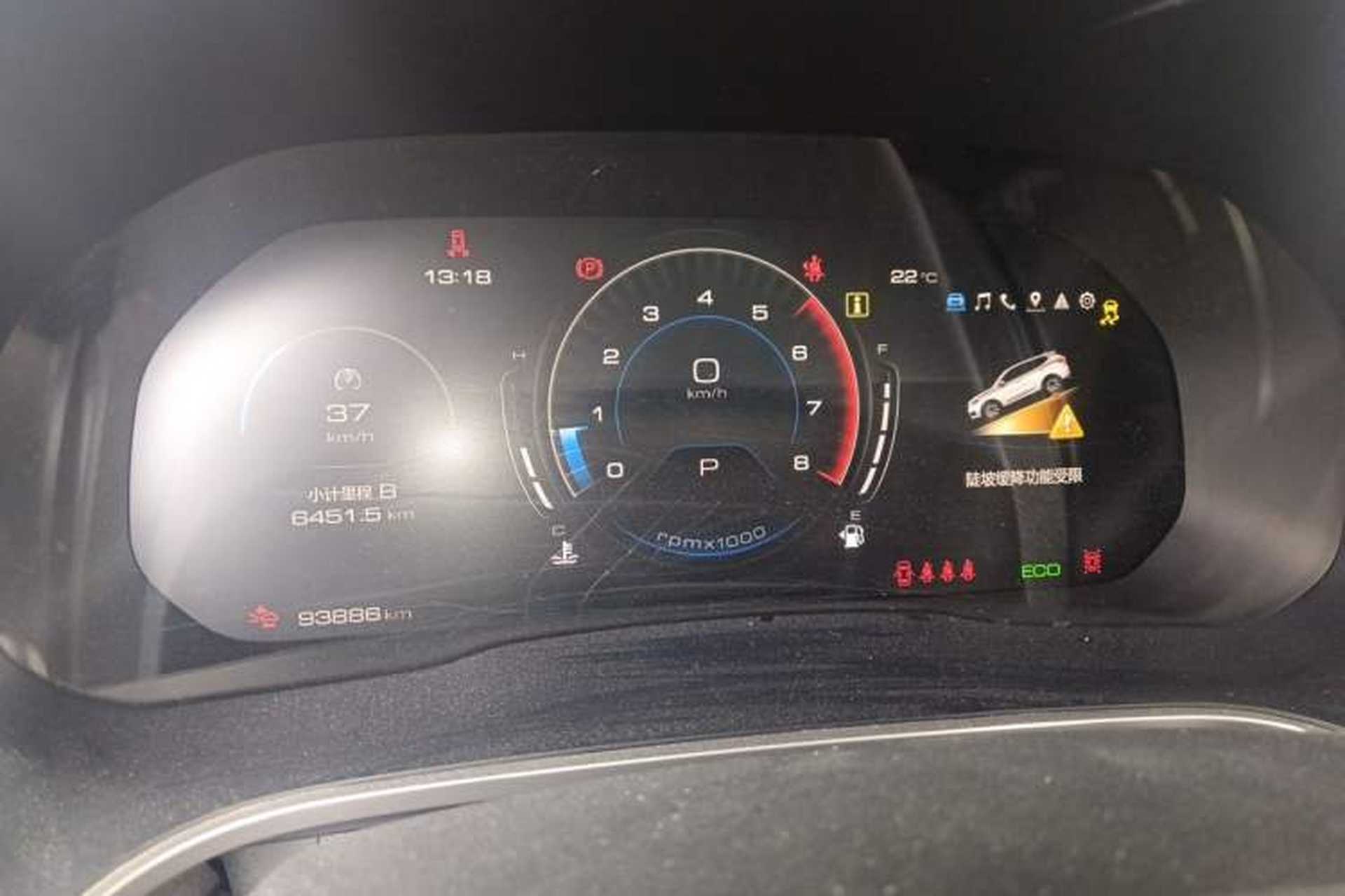 Used Wey VV6 2020 2.0T Two-Wheel Drive Smart Enjoyment+ Instrument Cluster