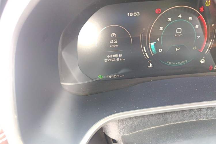 Used Wey VV6 2020 2.0T Two-Wheel Drive Smart Protection+ Odometer Close Up