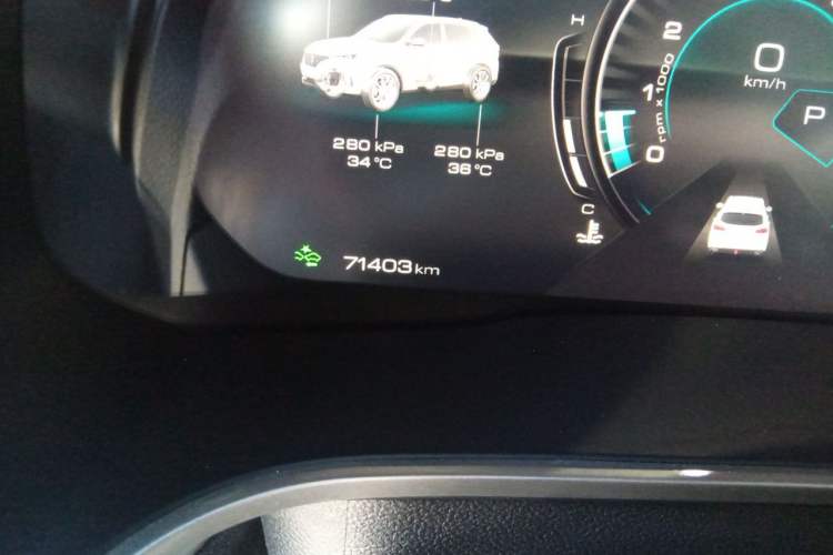 Used Wey VV6 2020 2.0T Two-Wheel Drive Smart Protection+ Odometer Close Up